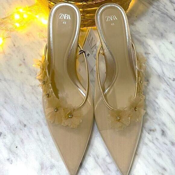 ZARA Heeled Mules NWT - Picture 13 of 15